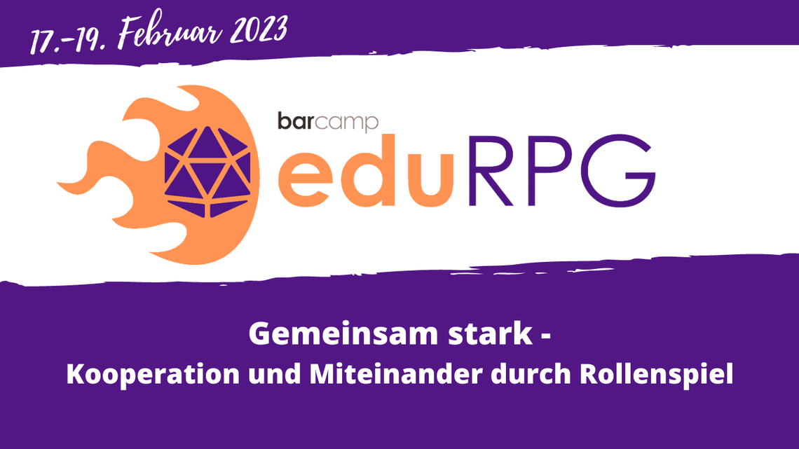 Logo eduRPG 2023 - Online-Pen&Paper in der politischen Bildung