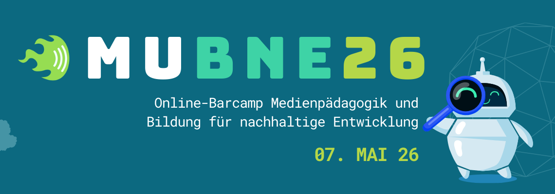 Logo Online-Barcamp Medienpädagogik und Bildung für nachhaltige Entwicklung 2026