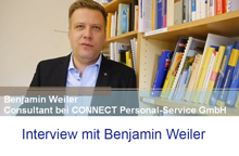 Benjamin Weiler, Consultant bei CONNECT Personal-Service GmbH