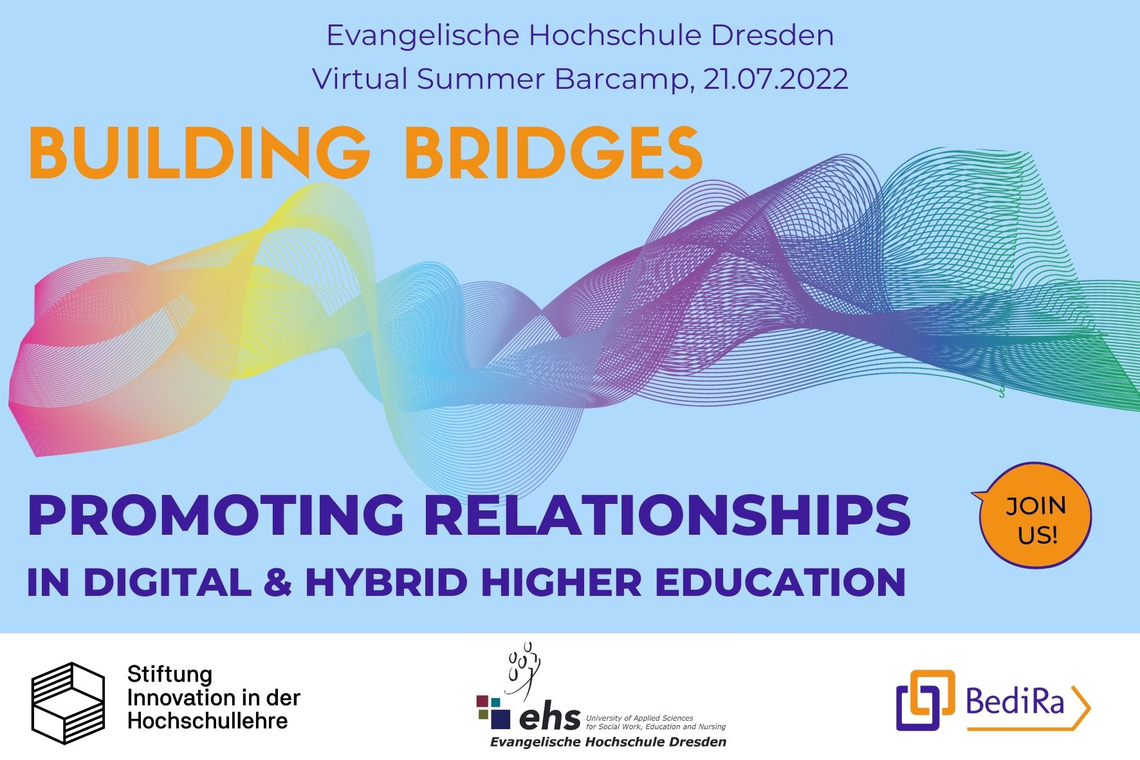 Logo Building Bridges - Promoting Relationships in Digital and Hybrid Higher Education