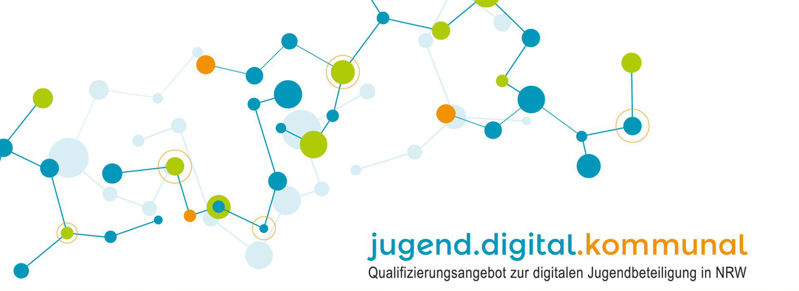 Logo jugend.digital.kommunal NRW - judiko Barcamp 2022