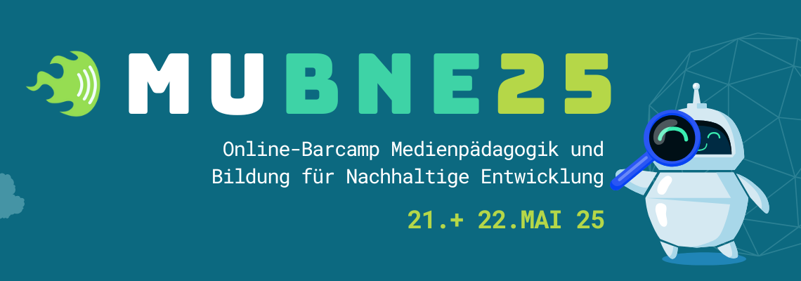 Logo Online-Barcamp Medienpädagogik und Bildung für nachhaltige Entwicklung 2025