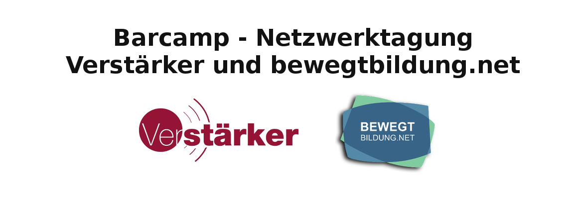 Logo Barcamp Netzwerktagung Verstärker und bewegtbildung.net