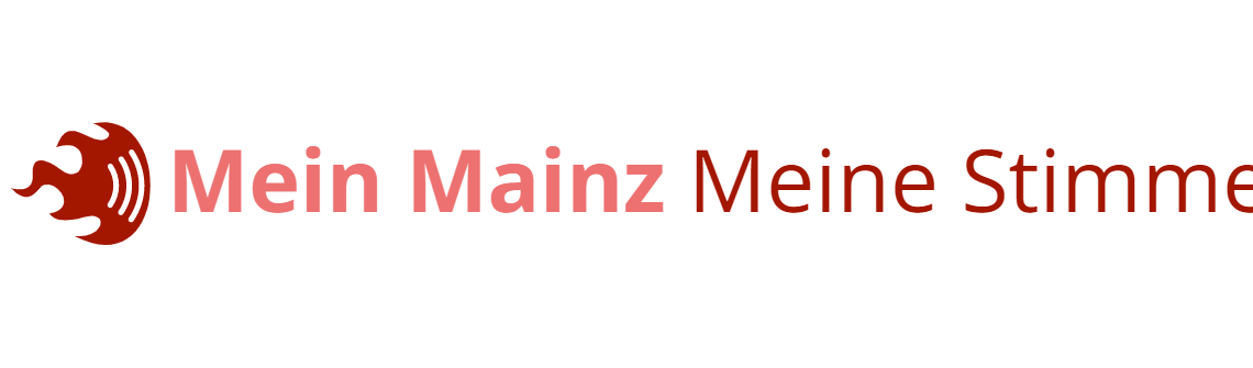 Logo Mein Mainz, meine Stimme! - JugendBarcamp 2022