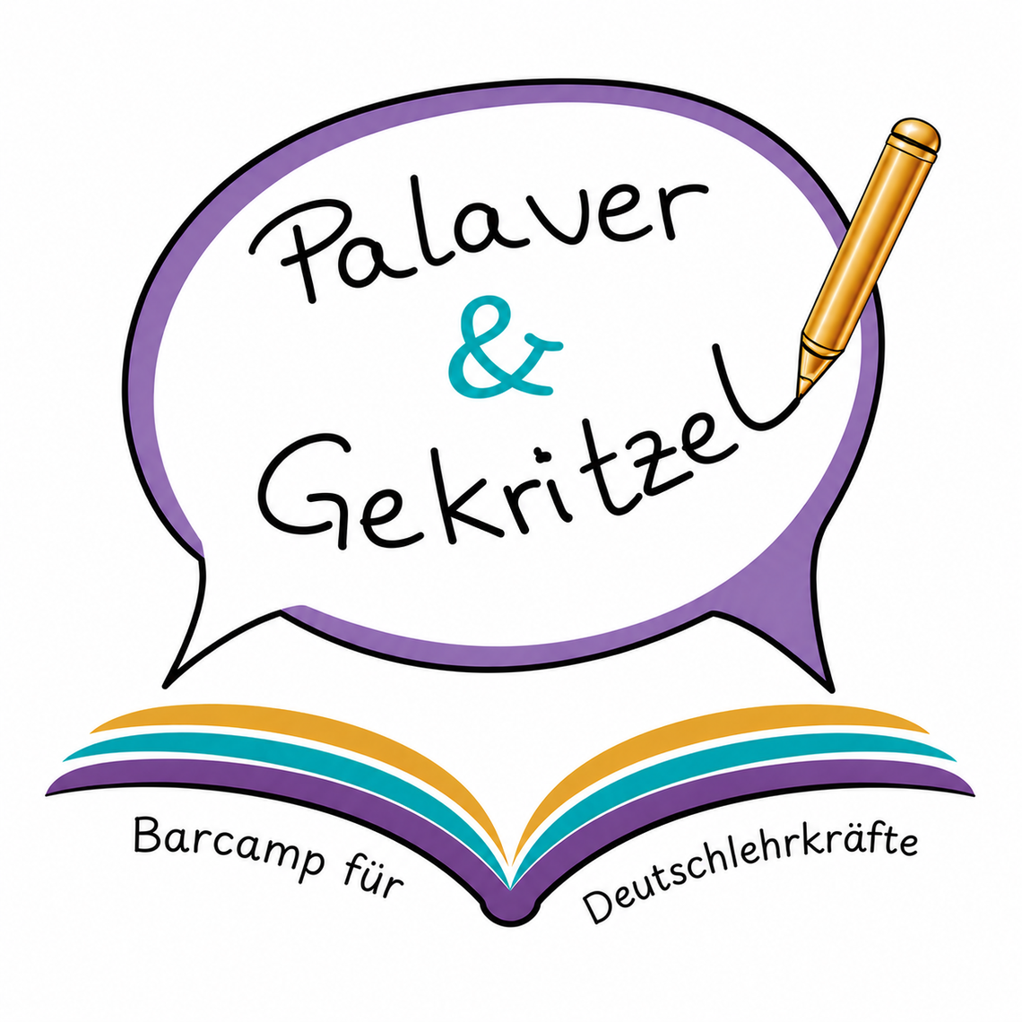 Logo Palaver & Gekritzel - Das Barcamp rund um den Deutschunterricht
